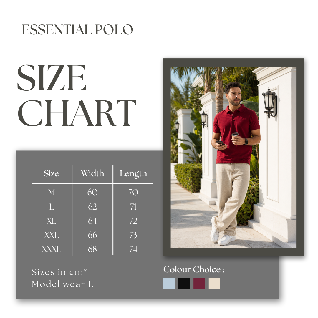Essential Polo - Burgundy