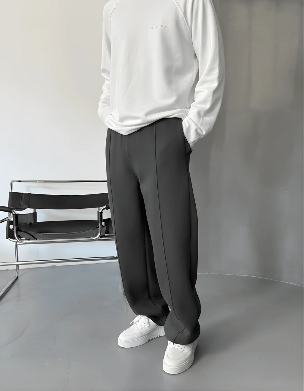 Wide-Leg Sweatpants